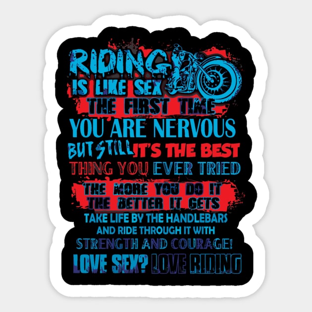 I love riding Sticker by martinyualiso